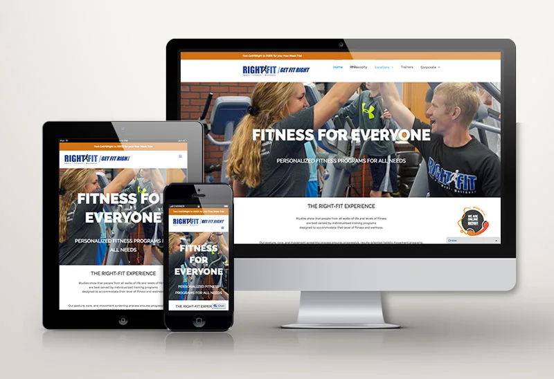 Right Fit Gym — selected client work