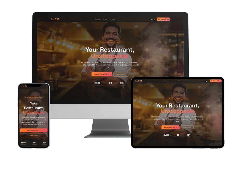 ZeePot Restaurant AI — original project gallery 1